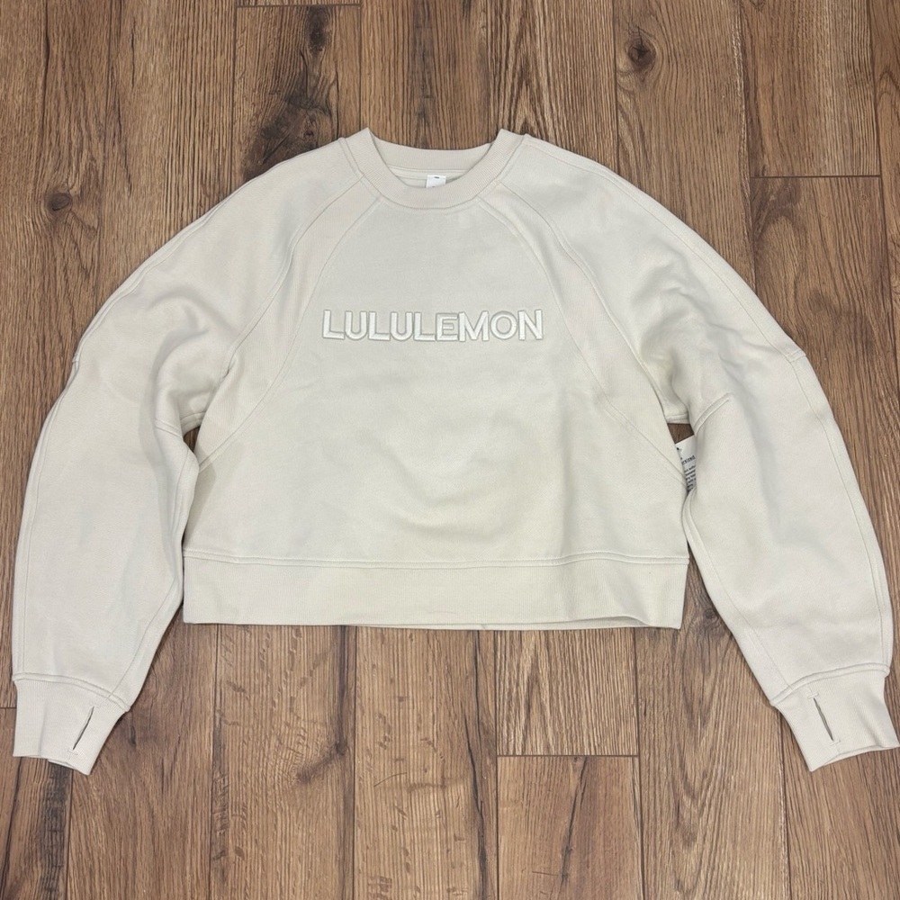NWT Lululemon Scuba Oversized Pullover In Bone Size XS/S